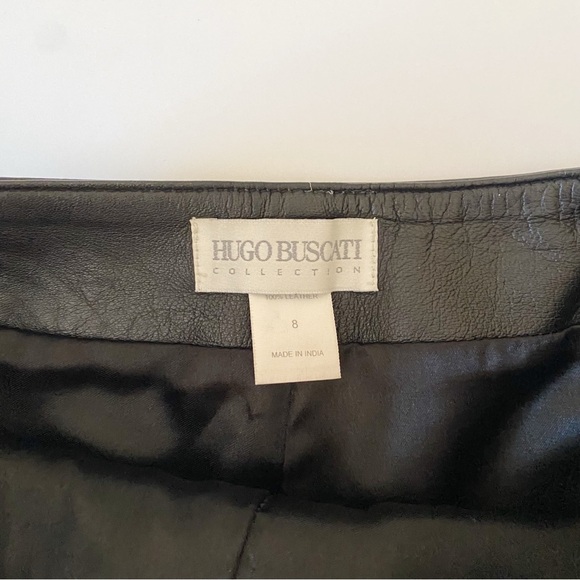 Hugo Buscati Collection Vintage 90s Leather Mini Shorts - Picture 10 of 10